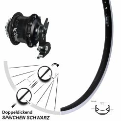 26 Zoll Rohloff Hinterrad Ryde Andra 40 Mit CC EX OEM2 Speedhub