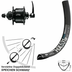 Dt-swiss 29 Zoll DT Swiss HX 531 Vorderrad MTB Mit Alfine Nabendynamo