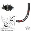 Dt-swiss 29 Zoll Nabendynamo Vorderrad DT Swiss 533 D Shutter Precision PL-8 Centerlock Schwarz
