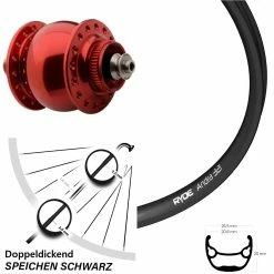 Vorderrad Ryde 27,5 Zoll Andra 321 Son 28 Nabendynamo Centerlock