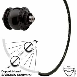 Mach1 Vorderrad Mach 1 ER 20 29 Zoll Son Nabendynamo 28 Centerlock