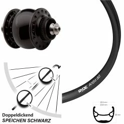 29 Zoll Vorderrad Ryde Andra 321 Son Nabendynamo Delux