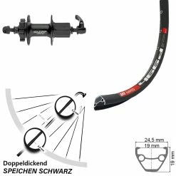 Dt-swiss DT Swiss 466D Disc 27,5 Zoll Hinterrad Shimano XT 6-Loch