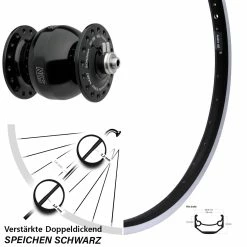 Ryde Andra 40 28-29 Zoll Vorderrad Nabendynamo Mit Son Delux Wide Body