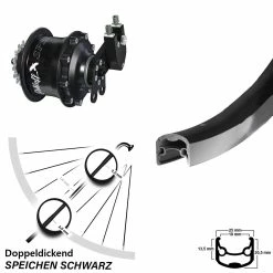 Rohloff Speedhub CC EX Hinterrad 26 Zoll Ryde Andra 30