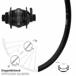 Ryde Andra 40 Vorderrad 28/29 Zoll Mit Shutter PL-8X Nabendynamo