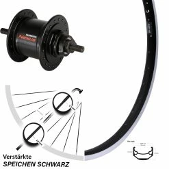 20 Zoll Ryde Andra 40 Vorderrad Mit Nabendynamo Shimano 1,5 Watt