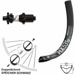 Dt-swiss Straightpull Hinterrad DT Swiss HX 531 27,5 Zoll Mit 6-Loch X1900 Nabe