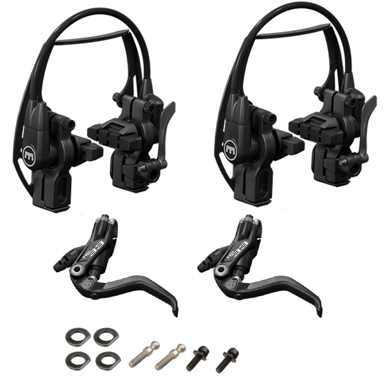 Magura HS33 R Bremsenset 550 / 1150 Mm Schwarz