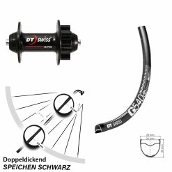Dt-swiss Gravel Vorderrad DT Swiss G 540 Mit 370 6-Loch Nabe 27,5 Zoll