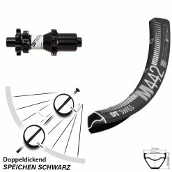 Dt-swiss DT Swiss Hinterrad MTB M 442 27,5 Zoll Mit X1900 Nabe 6-Loch