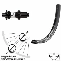 Dt-swiss DT Swiss M 502 Hinterrad MTB Mit X1900 Nabe 6-Loch 27,5 Zoll