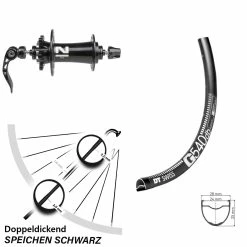 Dt-swiss DT Swiss G 540 Disc-Vorderrad 28 Zoll Mit Novatec D791SB