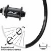 Vorderrad Shimano SLX HB-M678 Ryde Andra 29 Disc Schwarz 27,5 Zoll