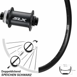 Vorderrad Shimano SLX HB-M678 Ryde Andra 29 Disc Schwarz 27,5 Zoll