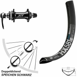 Dt-swiss DT Swiss HX 581 Vorderrad 27,5 Zoll Shimano XT Centerlock
