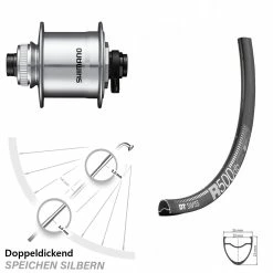 Dt-swiss Vorderes Laufrad 28 Zoll DT Swiss R 500 Shimano DH-UR705-3D Disc