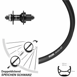 Shimano 12-Fach FH-MT500 Ryde Andra 321 Hinterrad 27,5 Zoll Centerlock