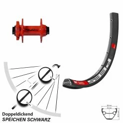 Dt-swiss DT Swiss 533 D Disc-Vorderrad 27,5 Zoll XLC Evo Rot