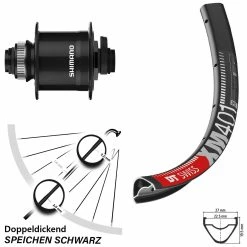 Dt-swiss 29 Zoll Nabendynamo Vorderrad DT Swiss XM 401 Shimano DH-UR708-3D