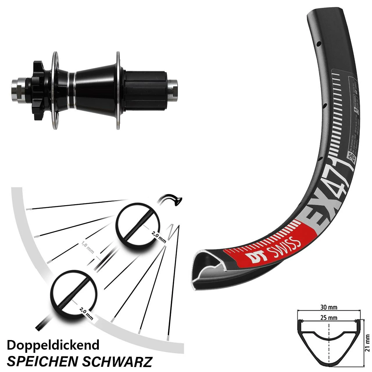 Dt-swiss 27,5 Zoll Hinterrad DT Swiss EX 471 Mit Formula GDC-1528 Nabe