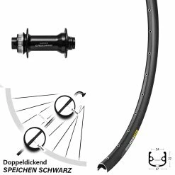 Shimano Deore HB-M6010 Mavic XM 824 Vorderrad 27,5 Zoll Centerlock