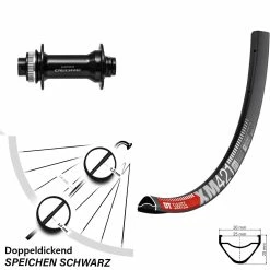 Dt-swiss 27,5 Zoll Vorderrad DT Swiss XM 421 Mit Shimano Deore HB-M6010