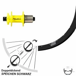 27,5 Zoll Hinterrad XLC Evo Ryde Rival 23