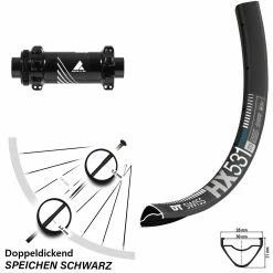 Dt-swiss Formula Boost Vorderrad 27,5+ Zoll DT Swiss HX 531 Centerlock