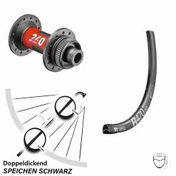 Dt-swiss DT Swiss R 470 Disc Vorderrad 28 Zoll Inklusive 240 Road Nabe