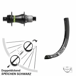 Dt-swiss Hinterrad 29 Zoll DT Swiss E 532 Disc Formula Sram XD