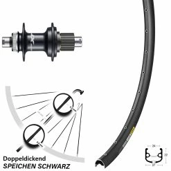27,5 Zoll Hinterrad Mavic XM 824 Mit Shimano FH-M8110 Nabe 142 Mm Microspline
