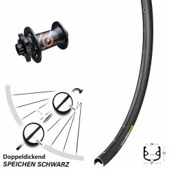 27,5 Zoll Vorderrad DT Swiss 350 Mavic XM 824