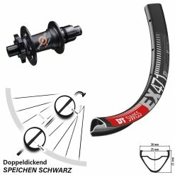 Dt-swiss 26 Zoll Hinterrad DT Swiss 350 Sram XD Inklusive EX 471