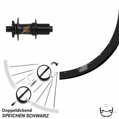 DT Swiss 350 Ryde Rival 23 Hinterrad 27,5 Zoll