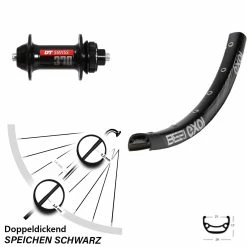 27,5 Zoll Vorderrad Exal BE 21 Mit DT Swiss 370 Centerlock Nabe