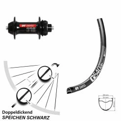 Dt-swiss 28 Zoll Vorderrad DT Swiss 370 Centerlock Mit G 540 Felge
