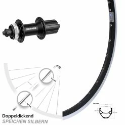 27,5 Zoll Hinteres Rad Ryde ZAC 421 Mit Shimano Alivio FH-M4050