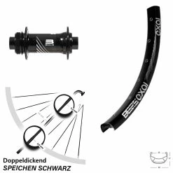 Vorderrad 27,5 Zoll Exal BE 25 Boost Formula CL-811 Bulls