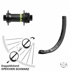 Dt-swiss Vorderrad 27,5 Zoll DT Swiss M 462 Formula CL-71 Syncros