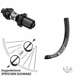 Dt-swiss 27,5 Zoll Hinterad DT Swiss E 532 Mit Nabe 350 Straightpull Centerlock X-12