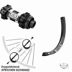 Dt-swiss 27,5 Zoll Vorderrad DT Swiss E 532 Mit Nabe 350 Straightpull Centerlock 15 Mm