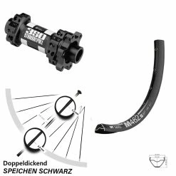 Dt-swiss Vorderrad 27,5 Zoll DT Swiss M 462 DT Nabe 350 VR Straightpull 6-Loch 100/15
