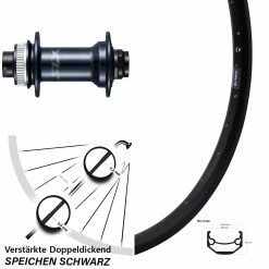 Vorderrad 27,5 Zoll Ryde Andra 40 Disc 15 Mm Nabe Shimano HB-M7110