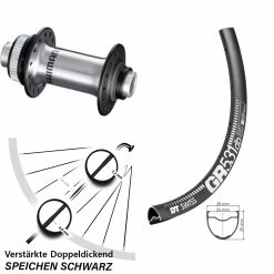Dt-swiss Vorderrad Gravel Verstärkt DT Swiss GR 531 DB Mit Shimano HB-RS770 Steckachse 12 Mm