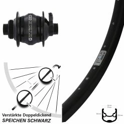 26 Zoll Vorderrad Shutter Precision PL-8X Ryde Andra 30 Disc Centerlock