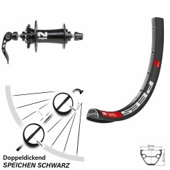Dt-swiss DT Swiss 533 D Vorderrad 26 Zoll Mit Novatec D791SB Nabe