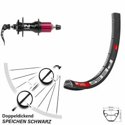 Dt-swiss 27,5 Zoll Hinterrad Novatec D792SB DT Swiss 533 D 6-Loch