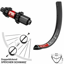 Dt-swiss DT Swiss EX 511 Hinterrad 27,5 Zoll Mit 240 Straightpull Centerlock Nabe