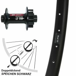 Ryde Rival 30 Vorderrad 29 Zoll Mit DT Swiss 370 Nabe 15x100 Mm